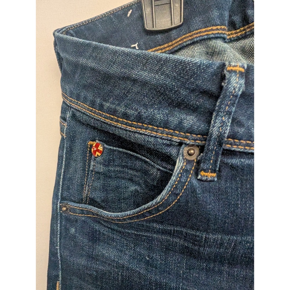 Hudson Jeans Beth Baby Boot Low Rise Back Sawtooth Flap Pockets 26 Buckle Bunny - Picture 4 of 10